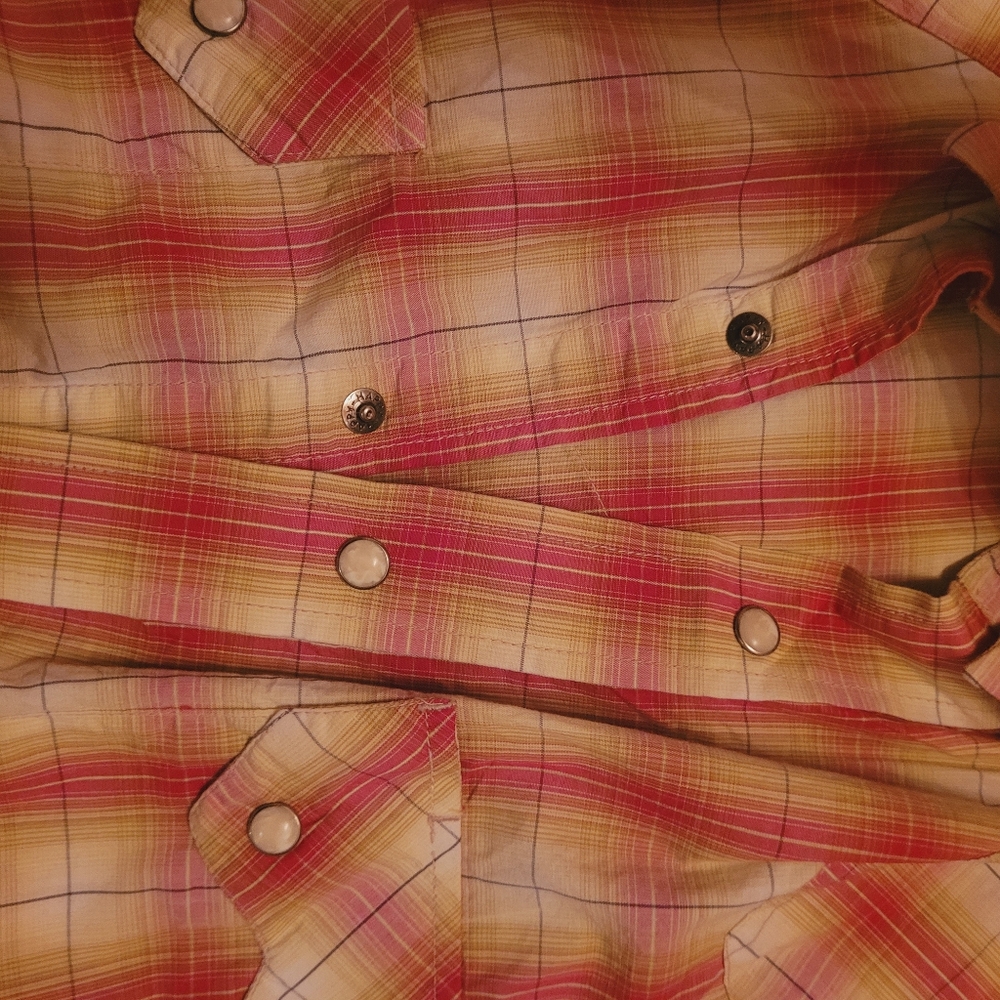 Large Cow boy button up shirt. - Picture 2 of 7